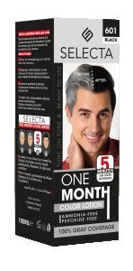 Selecta hair color (Dark black 601)
