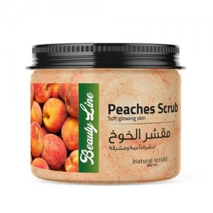 Beauty line peach scrub