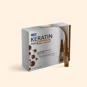 Melano KERATIN Hair Ampoule FOR MORE MANAGEABLE HAIR AND LESS FRIZZ SODIUM CHLORIDE SALT FREE AND SLS-FREE